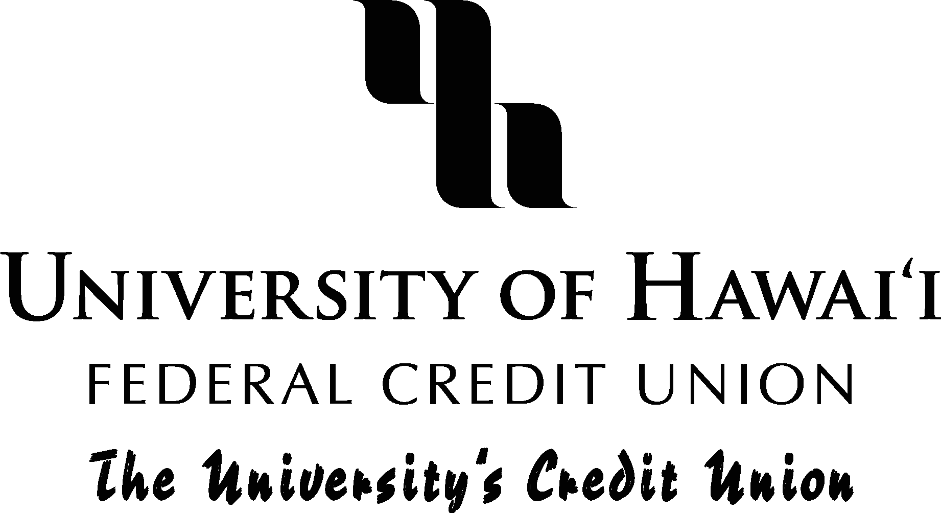 University Of Hawaii Federal Credit Union  Black Logo Vector Logo